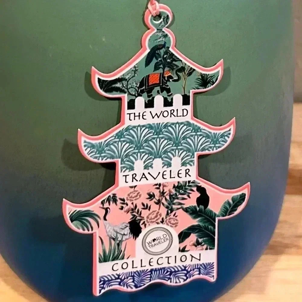 NWTS The World Traveler Collection Handcrafted Bohemian Decorative Vase.
